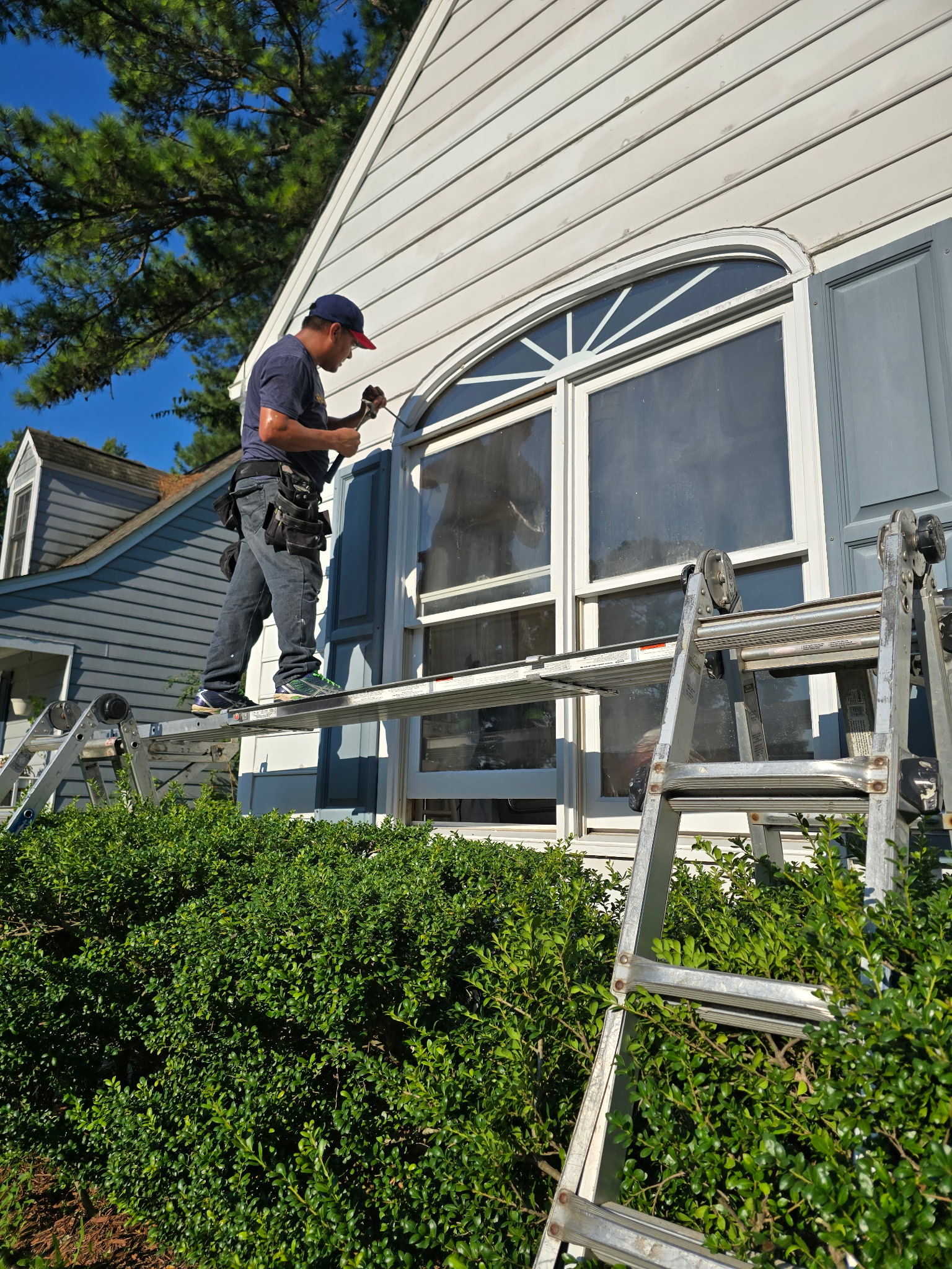 Modern energy-efficient windows in North Carolina home